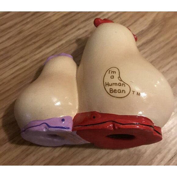 Enesco Human Beans Teacher & Student Figurine 1984 3" Valentines Day - Picture 3 of 6